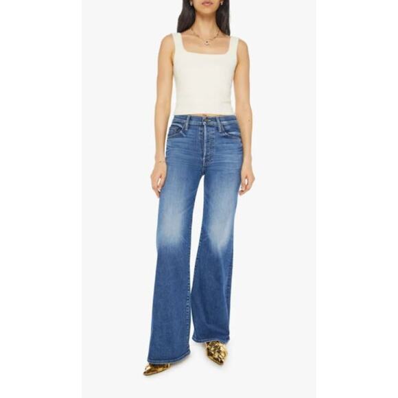 MOTHER Blue Flare & Wide Leg Jeans - Picture 7 of 14